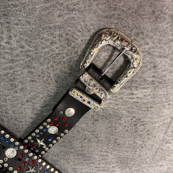 Black Star and Rhinestone Studded Belt main image 6